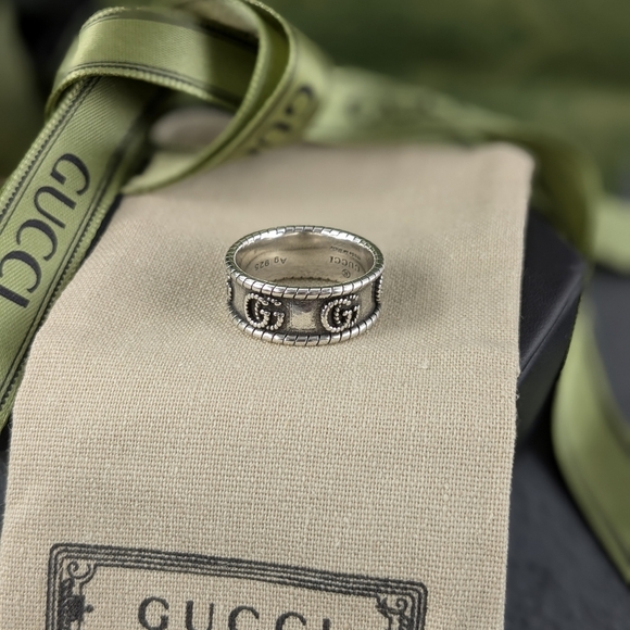 Gucci GG double monogram icon ring 10 - Picture 1 of 8